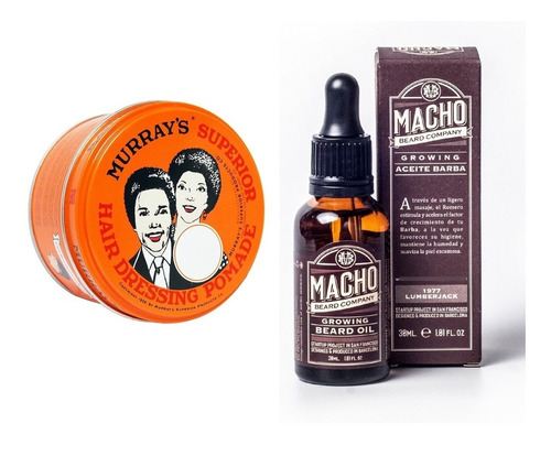 Tonico Macho + Cera Murray Crecimiento Barba Original Aceite