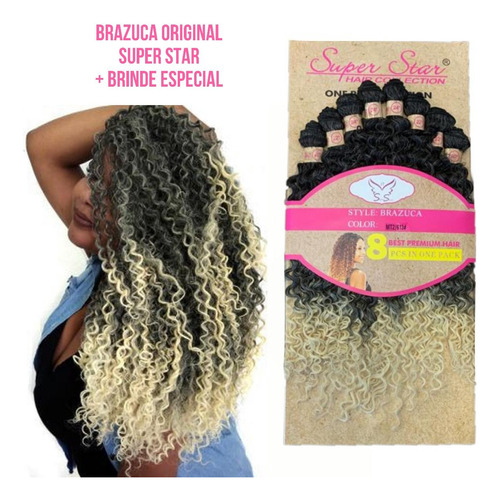 Cabelo Brazuca 8 Telas 260g 65 Cm 100% Orgânico + Brinde