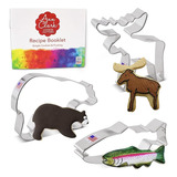 Mountain Wildlife Juego De 3 Cortadores De Galletas Fabricad