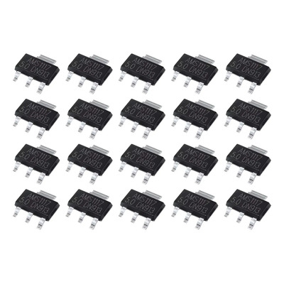 20 Piezas Regulador Ams1117 5v 1a Sot-223 Con Protección
