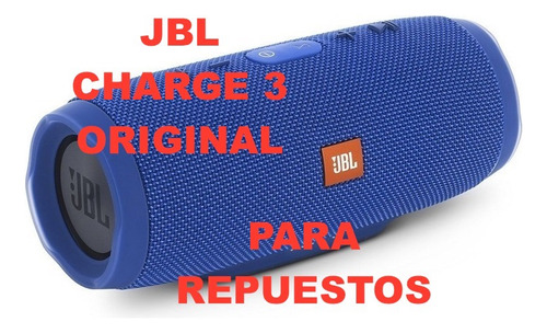 Parlante Jbl Charge 3 Original Azul Usado Para Reparación