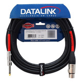 2 Cabos Para Microfone 05 Metros Xlr(f)-p10 Datalink Garage