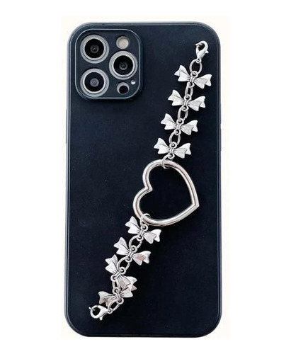 Estuche Forro Funda  Case Para iPhone Negro Elegante