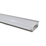 Perfil De Led Slim Para Embutir Gesso Marcenaria Led+fonte