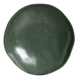 Jogo 6 Pratos Fundo Orgânico Stoneware Arauco Cor Verde Porto Brasil