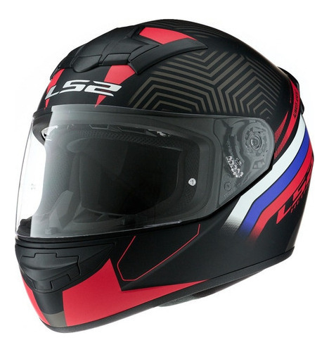 Cascos Motos Ls2 Rookie 352 Zen Negro Rojo Integral Rider ®