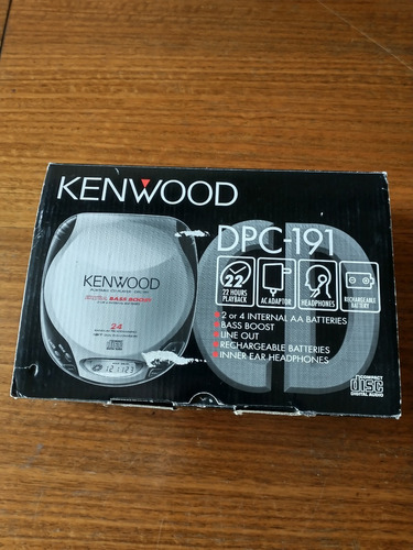 Cd Discman Kenwood Dpc-191 - Accesorios - Vintage Como Nuevo