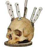 Soporte Para Cuchillos Calavera Genérico Para Cocina