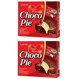 Lotte Happy Moments Choco Pie (paquete De 2, Total De 672g)