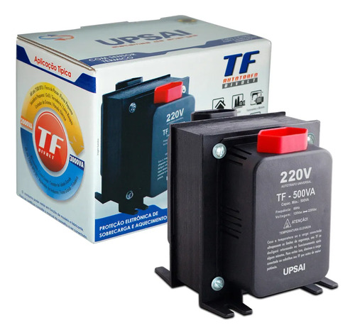 Auto Transformador 500va Bivolt Upsai 127v/220v Bivolt