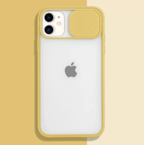 Carcasa Silicona Protector De Cámara Para iPhone 12 Colores