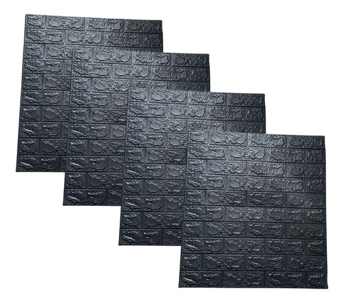 Panel Papel Tapiz Adhesivo 3d Para Pared Decorativo Negro