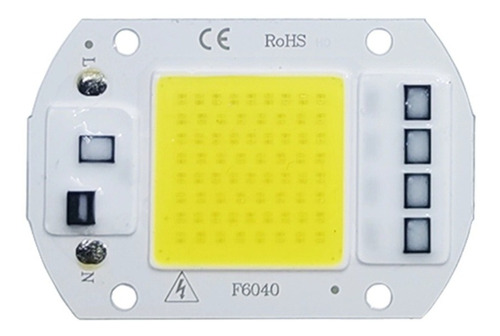 Led Chip Cob 50w 110vca Blanco F. 6500k.