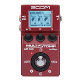 Pedal Multistomp Para Bajo Zoom Ms60b