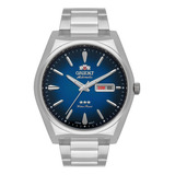 Relógio Orient Automático Masculino F49ss013 D1sx Prata Azul