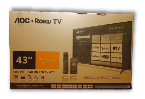 Televisor Led Aoc Roku Tv 43   43s5195 Full Hd Tvd