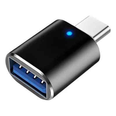 Adaptador Otg Usb A Type C / Usb A Tipo C Usb 3.0 Color Negro