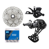 Kit Shimano Deore M5100 4 Pç Câmbio Cassete 11/51 118l 1x11v