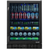 Refrigerador De Bebidas De 24 Pulgadas De 177 Latas, Negro 