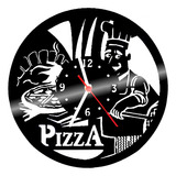Relógio De Madeira Mdf Parede | Pizza Pizzaria