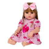 Bebê Reborn Grande Baby Alive 52cm Silicone Realista Loira