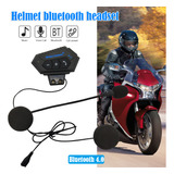Casco De Moto, Intercomunicador, Bt12, Auriculares Bluetooth