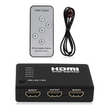 Switch Hdmi Selector 5x1 Full Hd 1080p +control