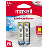 Pilas Maxell Alcalinas Aa Paquete De 2 Unidades