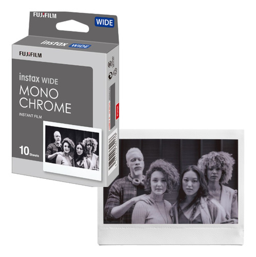 Filme Instantâneo Fujifilm Instax Wide Monochrome - 10 Fotos