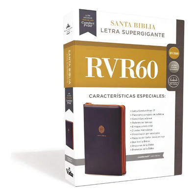 Biblia Rvr60\u002Fletra Super Gigante(18.5)\u002Fazul\u002Fcierre® | Meses sin interés