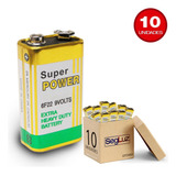 Bateria 9v Peak Power Caixa 10 Peças Pilha Sensor Controle