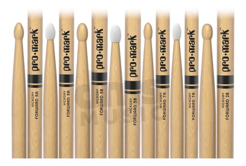 Palillos Baquetas Bateria Promark Hickory 5a 5b 7a 2b U S A