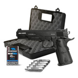 Pistola Full Metal Pt92 Airgun Co2 4,5mm Kit Completo Com Nf