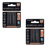 Pilhas Aa Recarregáveis Da Eneloop Pro 2550 Mah 2 Cartelas