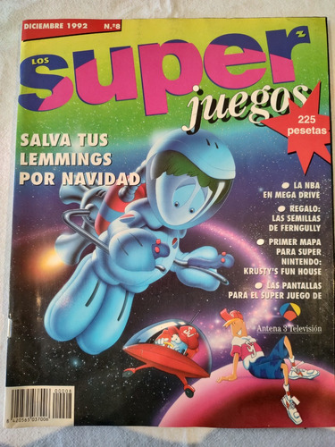 Revista Los Super Juegos Diciembre 1992 España Lemmings