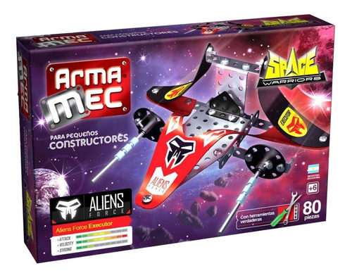 Armamec Tipo Mecano Juego Bloques Aliens Executor 80 Piezas