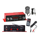 Amplificador 12 Volts Mp3 Bluet. Rad Fm Usb + Fuente + Cable