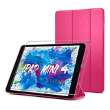 Capa Case Para iPad 4 Geração A1538 A1550 + Pelicula Cor Rosa Escuro