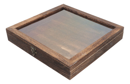 Vitrina De Cristal, Caja De Madera Para Muestras De Inse [u]