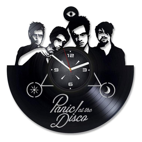 Reloj De Pared Con Disco De Vinilo Lp Musical. Decoración Pa