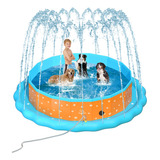 Juoifip - Piscina Con Aspersor Para Perros Grandes, Piscina