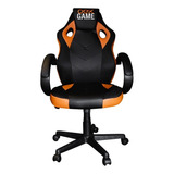 Cadeira Gamer Gc200 Oex Game Preto E Laranja Até 100 Kg