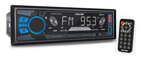 Autoestereo Steelpro Bluetooth Usb 300w Carbon-907b 