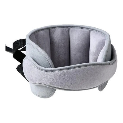 Soporte Cabeza Bebé Silla Auto Ajustable Suave Fijador Del Occipital Gris