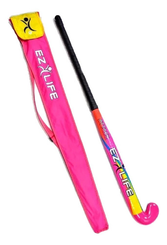 Palo De Hockey Attack + Funda Rosa Entrenamiento Competencia