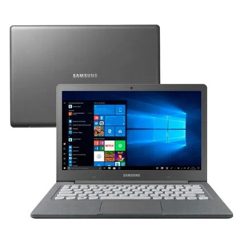 Notebook Samsung Flash F30 Grafite 13.3, 4gb De Ram 64gb