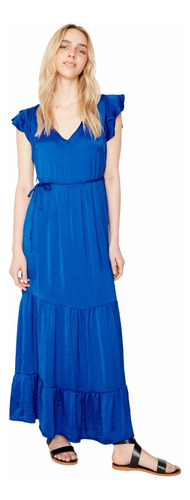 Vestido Anna Largo Azul