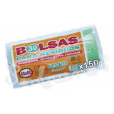 150 Bolsas Residuos 45x60 Antigoteo Rollo Verde Pack