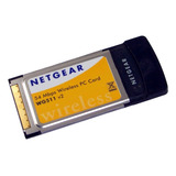 Netgear Wg511v2 54mbps 802.11g Wireless Pc Card