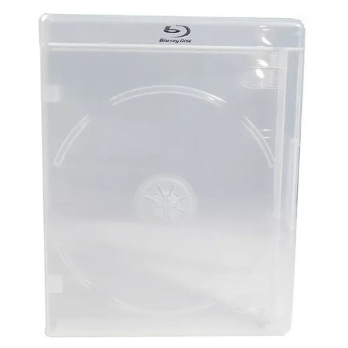 6 Estojo Capa Box Case Blu-ray Simples Transparente Novo